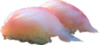 Sushi daurade servis par paire